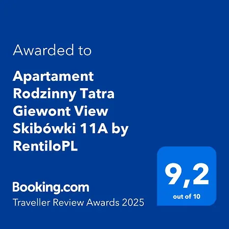 Rodzinny Tatra Giewont View Skibowki 11a By Rentilopl Apartment Zakopane
